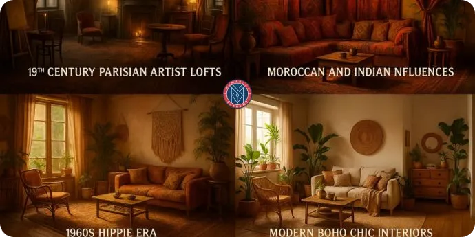تاریخچه سبک بوهو در طراحی نما داخلی
